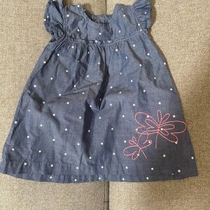 Just one you by Carter’s brand. Blue dress size 3 months